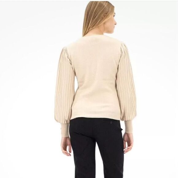 Nanette Lepore champagne sweater Size M - Picture 3 of 9